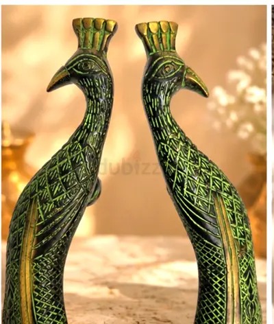 Beautiful vintage peacock door handle 2pc set for sale