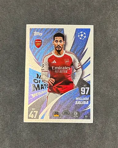 William Saliba Topps UEFA Match Attax Trading Card - Arsenal