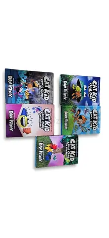 Collection of 5 'Cat Kid Comic Club' children's books by Dav Pilkey