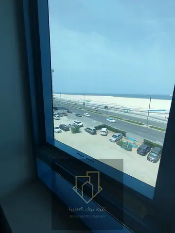 Monthly rent | Furnished studio | First row from the Corniche | Weekly cleaning service | All bills included