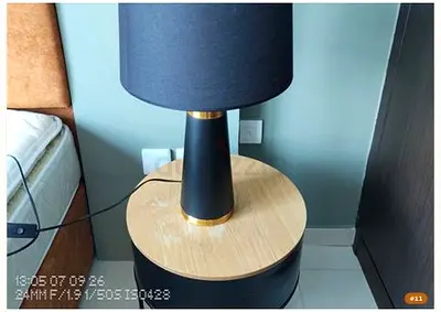 Black & Brass table lamp