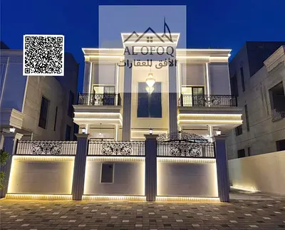 فرصة سكنية للباحثين عن الرقي فيلا فاخرة بواجهة عصرية  6 غرف نوم بخزائن|| مجلس مستقل| مطبخ حديث مجهز|روف ارتداد كبير ومساحة خارجية واسعةllشامل الرسوم
