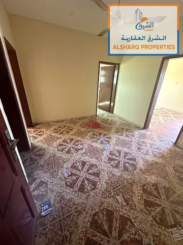 Two bedrooms and a living room # No AC # Free maintenance # Second row from Ajman Corniche