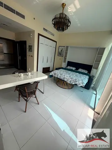1 PAYMENT -AED 54,000 | Fully Furnished Studio | High Floor | Arjan