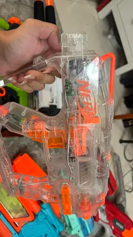 Clear Nerf N-Strike Evader Modulus Ghost Ops Motorized blaster gun