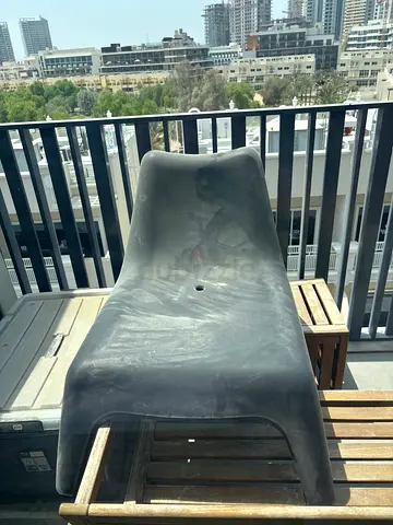 2 Patio Armchairs - Plastic Outdoor Seating FOR FREE