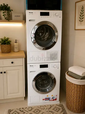 Miele Stackable Washer and Dryer 9+9kg Set - Excellent Condition