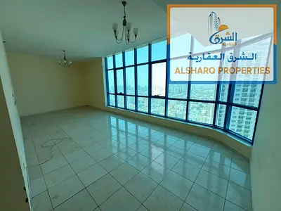 أجمل وأرقى الشقق على كورنيش عجمان  شقة غرفتين وصالة بإطلالة بحرية مباشرة على كورنيش عجمان، بمساحة كبيرة وتقسيم داخلي ممتاز، مناسبة للعائلات الباحثة عن