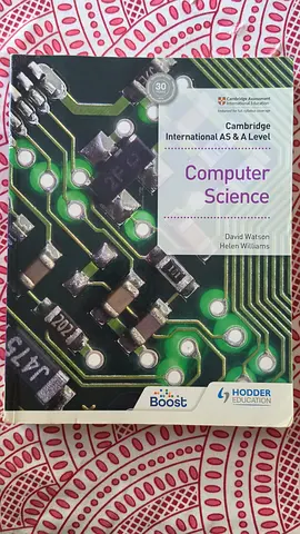 Cambridge International AS & A Level Computer Science Textbook (Hodder) - Like New