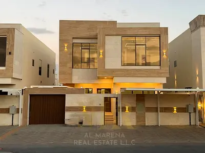 🏡 فيلا فاخرة للبيع في الزاهية – عجمان | 5 غرف ماستر | صالتان | شامل الكهرباء والمياه | 1.9 مليون