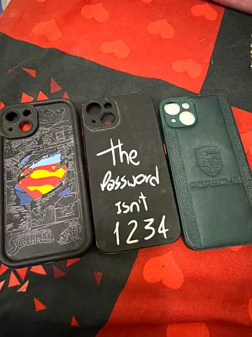 iPhone 13 compatible cases - 3 protective covers (used)