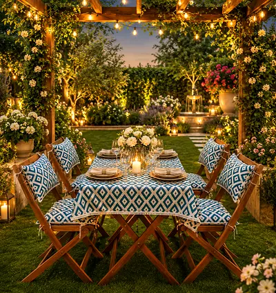 Garden chairs set of two