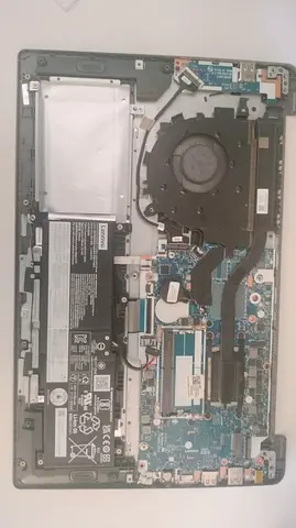 Laptop internal parts from Ideapad 3 15IAU7  (motherboard, battery, cooling assembly)