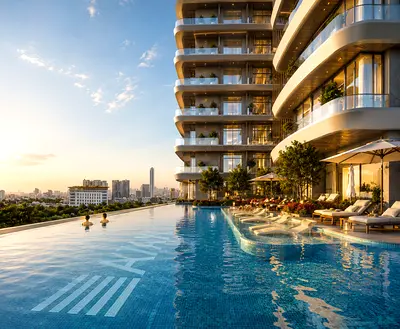 100%Real Price)High Floor/Creek&Burj View/1Min to Metro