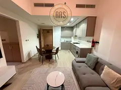 Furnished 1BR | Azizi Riviera 22 | Balcony & Downtown View