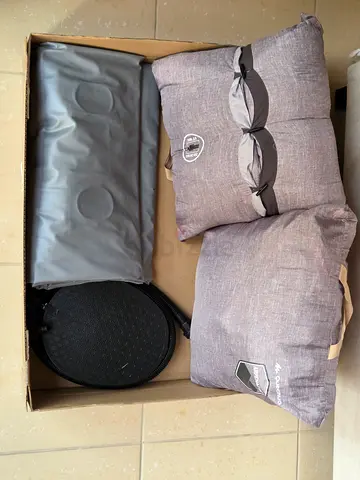 2 x Quechua Arpenaz Sleeping Bag with Inflatable Mattress and Pump