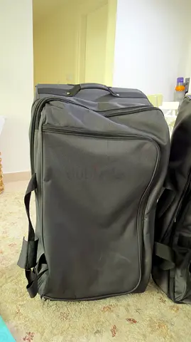 Large black travel duffel bag - used, good condition