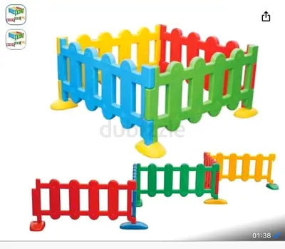 Colorful Plastic Play Yard Fence Panels – Modular Kids Safety Barrier