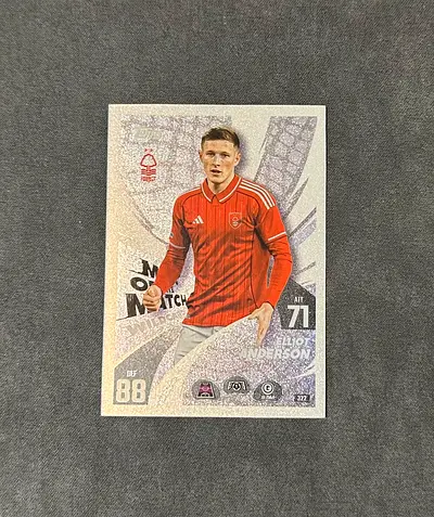 Match Attax Elliot Anderson Rare Football Trading Card - Nottingham Forest