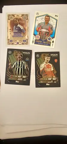 Topps Match Attax All 4 Special Cards – Drogba, Neuer, Havertz & Gordon