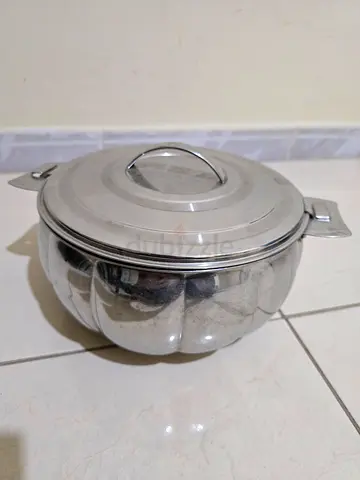 PRADEEP 3500ml Stainless Steel Casserole Pot with Lid - Good Condition
