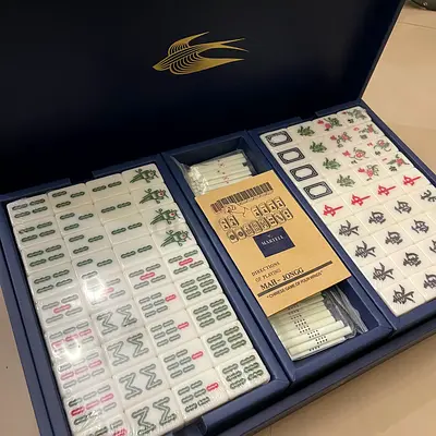 Martell Cognac Mahjong Set – Blue Luxury Edition