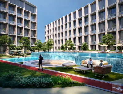 وحدات سكنية فاخرة قيد الإنشاء مصممة لأسلوب الحياة العصري في دبي