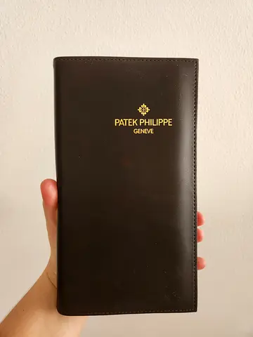 Authentic Patek Philippe Dark Brown Leather Certificate & Document Holder (with Booklets)