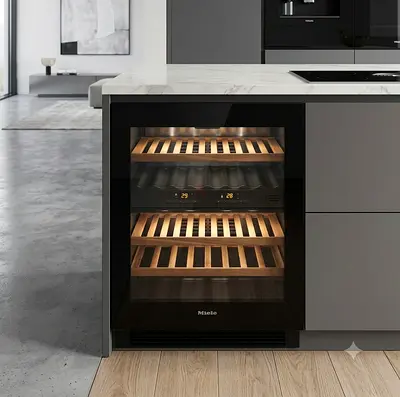 Miele KWT 6321 UG Built-in Wine Fridge – 46 Bottles | Dual Temperature Zones | Premium German