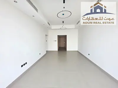 A luxurious 2-bedroom + living room apartment in Al Mamzar featuring a stunning sea view. It includes two master bedrooms, three bathrooms, a gym, a s