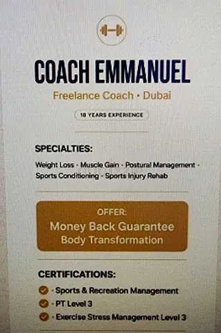 Book your Personal Training FREE SESSION