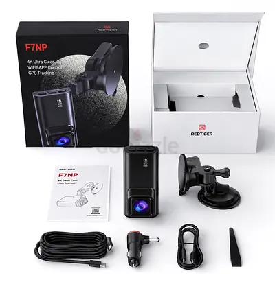 Redtiger F7NP 4K Dash Cam with GPS & WiFi - Complete Kit