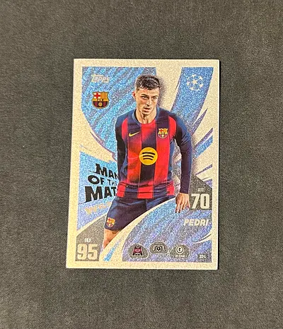 Topps Match Attax Pedri Foil Football Trading Card - Rare Insert