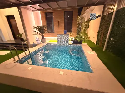 Luxury villa for sale – Ajman, Al Zahiyah area. Fully furnished, including electrical appliances and air conditioning. Land area: 3,014 sq ft.