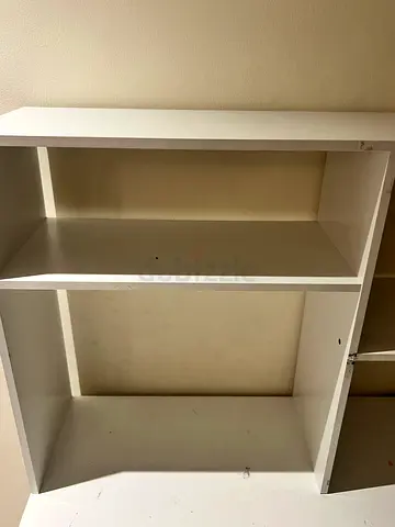 White 3-Compartment Wall Shelf / Cubby Unit - Good Condition