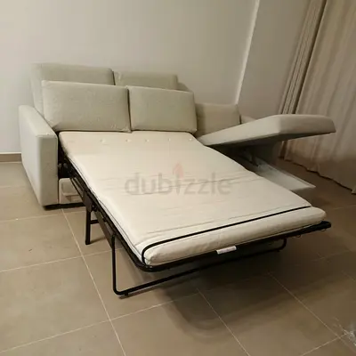 Sectional Sofa Bed with Storage and Pull-out Mattress
