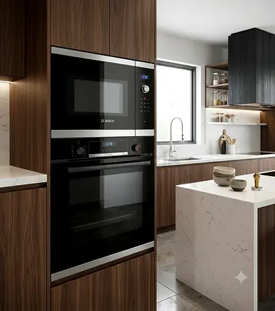 Bosch Series 4 Built-in Oven & Microwave Set – 60cm | Premium Black | German Quality
