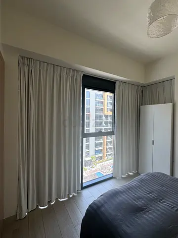 2 Curtains, Blackout Beige/Grey, 150cmx265. Plus Corner 100cmx265