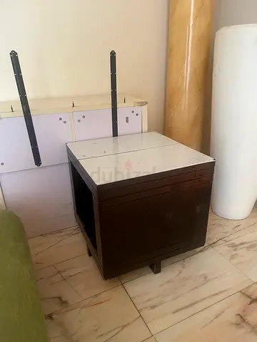 Solid Wood Coffee Table / Low Table - Dark Finish