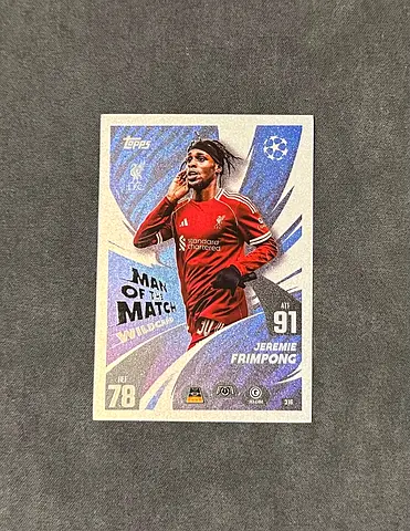 Topps UEFA Man of the Match Jeremie Frimpong Football Trading Card
