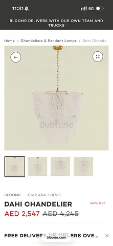 Chandelier for sale