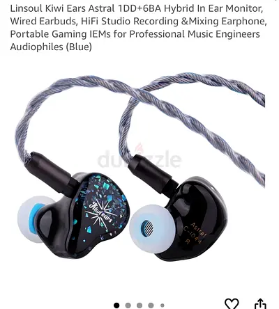 Linsoul Kiwi Ears Astral 1DD+6BA Hybrid In Ear Monitor, Wired Earbuds, HiFi Studio Recording &Mixing