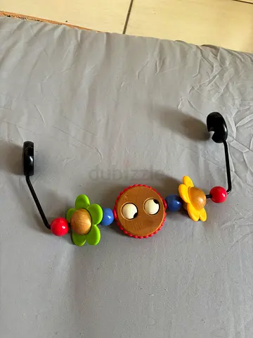 Wooden Babyjorn chair toy with clips - good condition