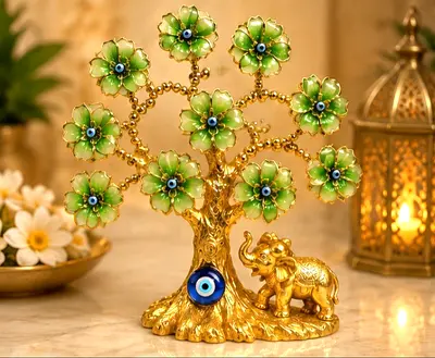 Brand new stuning money tree with blue eye stones for money Goodluck and prosperity