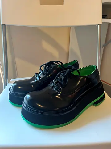 Charles and Keith Platform Oxfords Black
