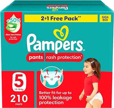 Pampers diaper size 5 Pants style Count 210