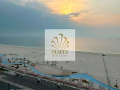 Fully furnished 2BR in Corniche Residence Towers with full sea view, free gym, pool, parking and AC.