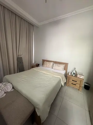 Solid Wood Double Bed with Matching Nightstand and Bench - Light Oak