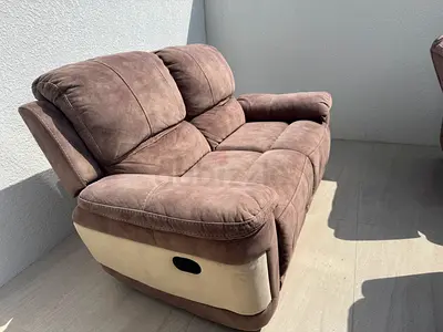 HomeCenter Dawson 3 & 2 seater fabric recliner priced to sell fast
