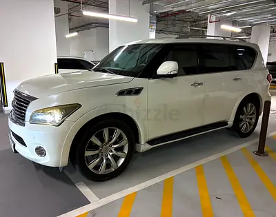 Infiniti QX56 2011 | White | GCC Spec | Luxury | Single Owner | Excellent Condition